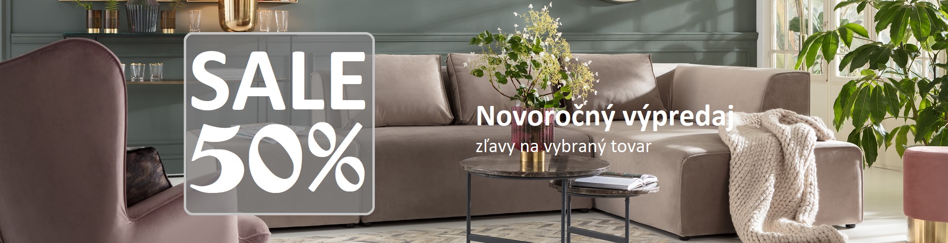 Novoročný výpredaj nábytku a dekorácii